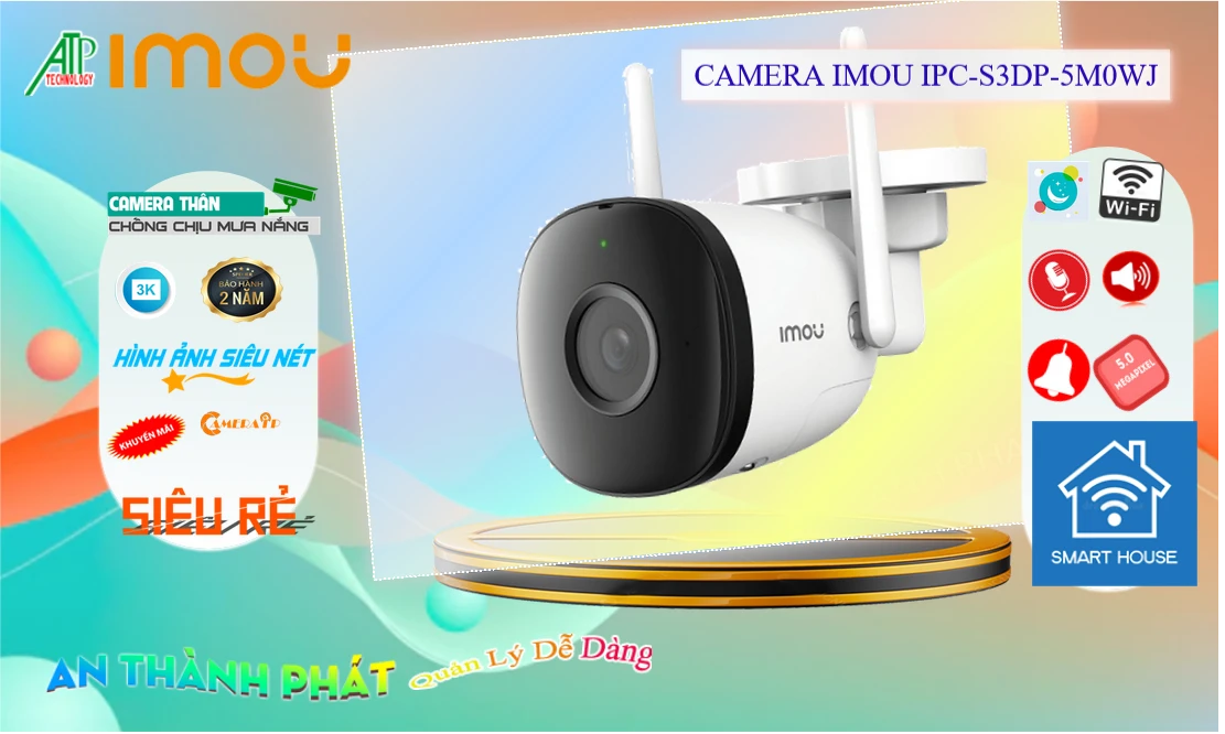 IPC-S3DP-5M0WJ sắc nét Wifi Imou