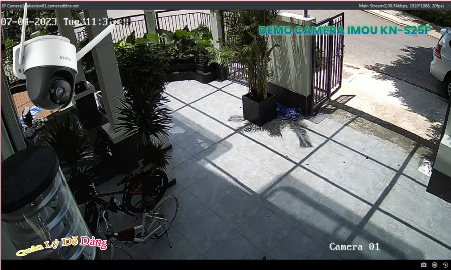 Camera WiFi Quay Xoay Ngoài Trời KN-S25F Camera WiFi Quay Xoay Ngoài Trời KN-S25F