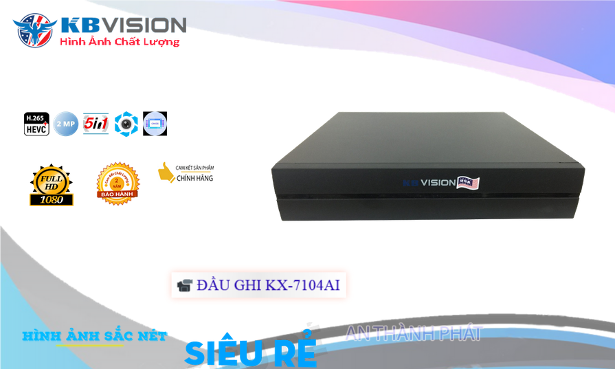 Đầu Ghi Kbvision DVR Ai 4 kênh KX-7104Ai Đầu Ghi Kbvision DVR Ai 4 kênh KX-7104Ai