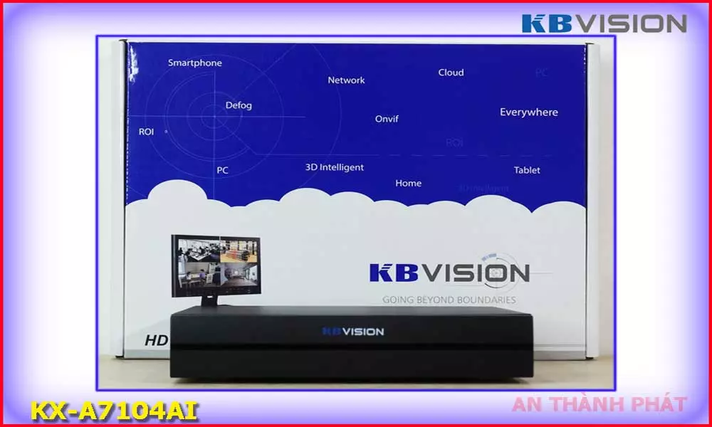 Đầu Ghi Kbvision DVR Ai 4 kênh KX-7104Ai Đầu Ghi Kbvision DVR Ai 4 kênh KX-7104Ai