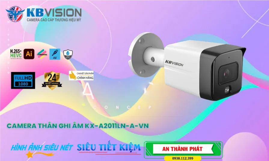 KX-A2011LN-A-VN Camera IP POE cấu Hình tính năng phát hiện người/ động vật KBvision