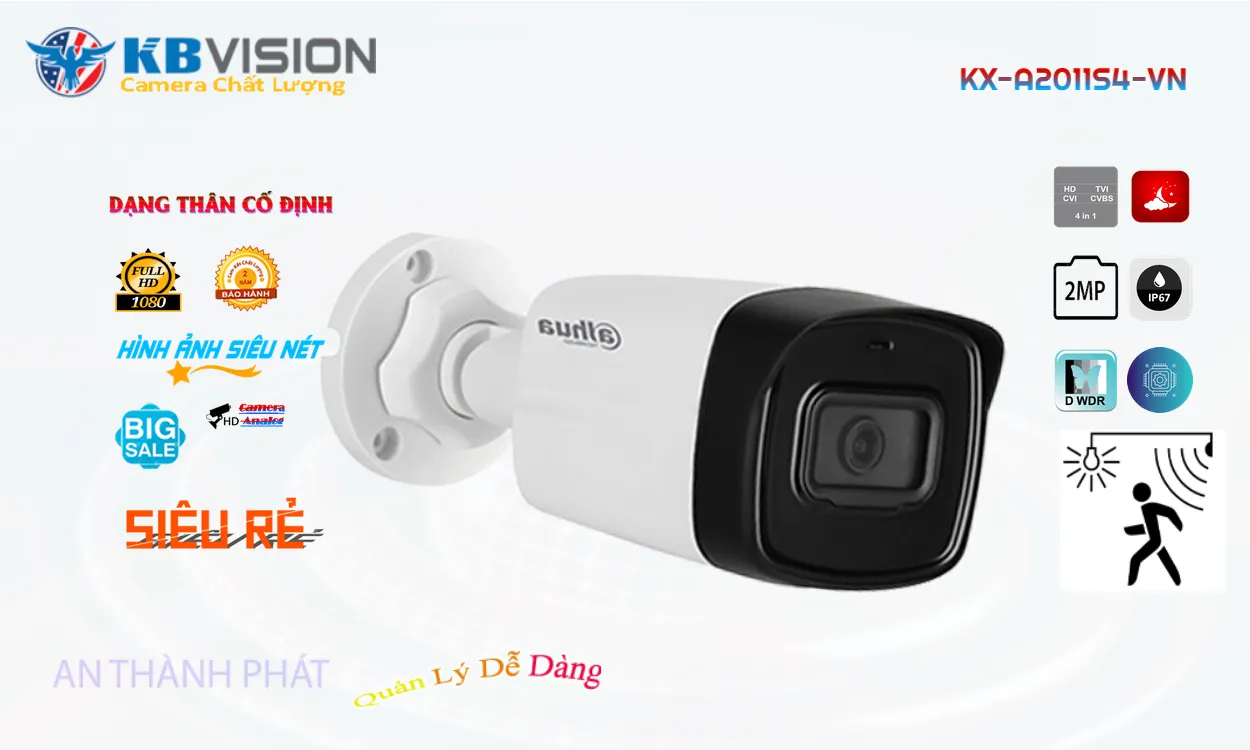 KX-A2011S4-VN sắc nét KBvision KX-A2011S4-VN sắc nét KBvision