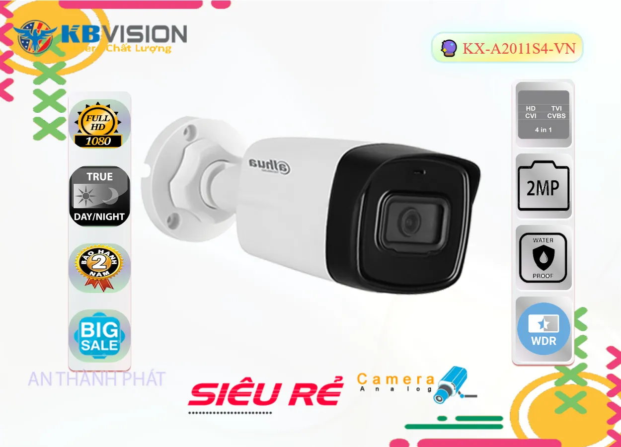 KX-A2011S4-VN sắc nét KBvision KX-A2011S4-VN sắc nét KBvision