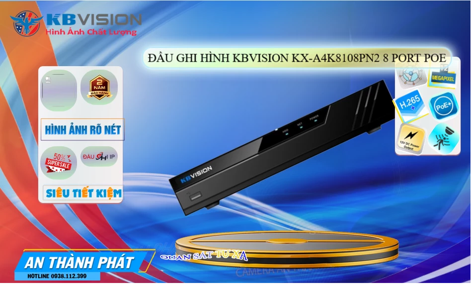 ➠  KX-A4K8108PN2 sắc nét KBvision