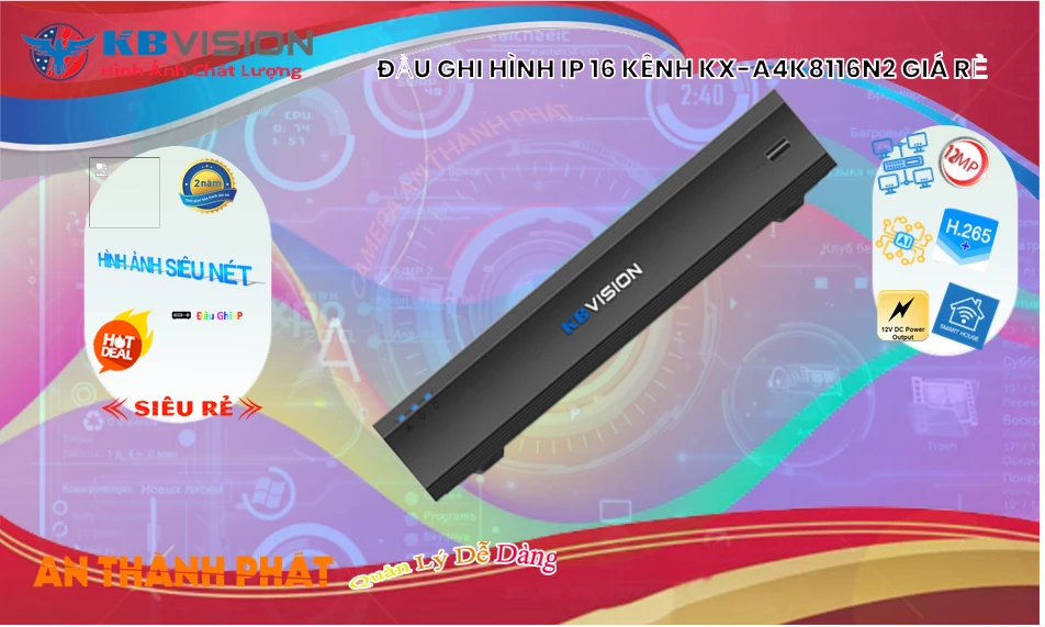 KX-A4K8116N2 sắc nét KBvision KX-A4K8116N2 sắc nét KBvision
