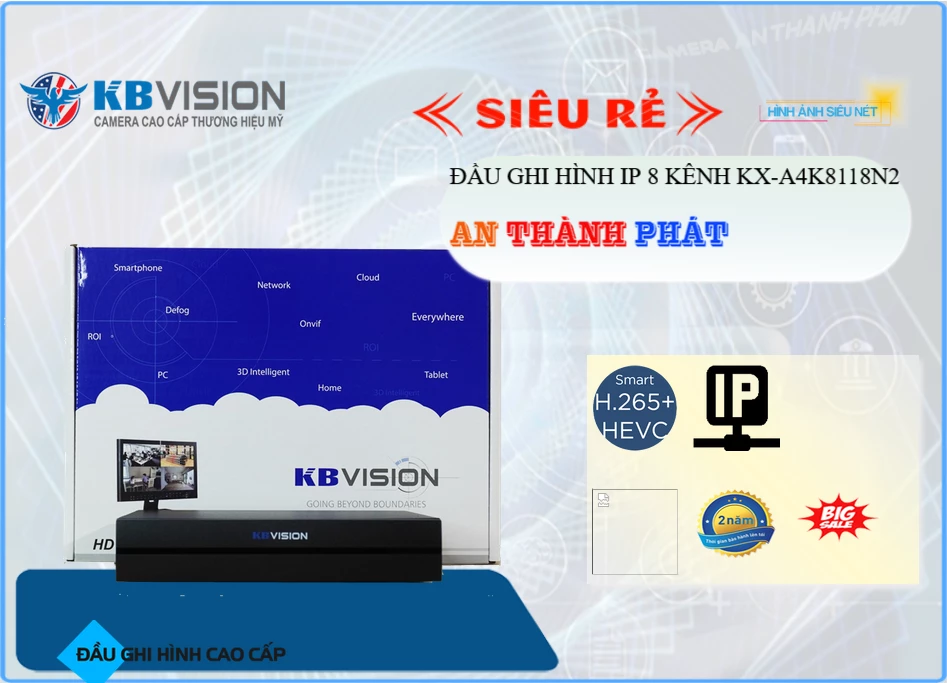 KX-A4K8118N2 sắc nét KBvision KX-A4K8118N2 sắc nét KBvision