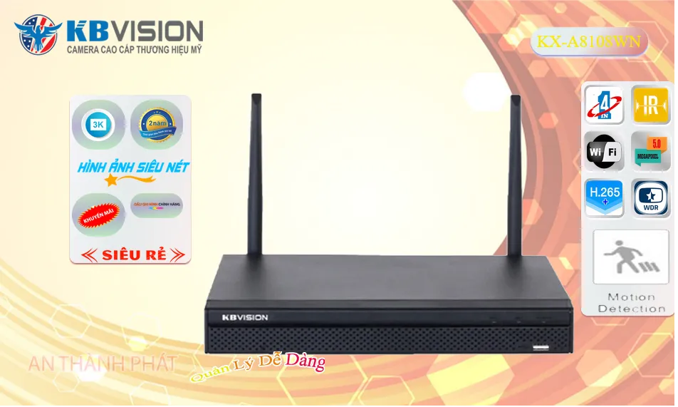 KX-A8108WN sắc nét KBvision KX-A8108WN sắc nét KBvision