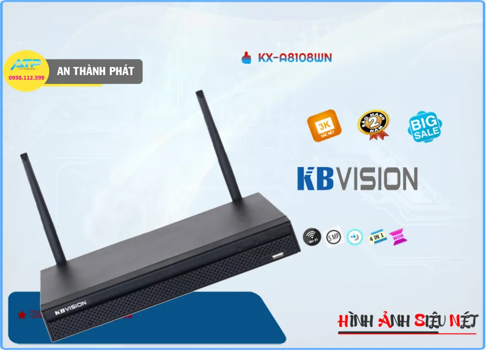 KX-A8108WN sắc nét KBvision KX-A8108WN sắc nét KBvision