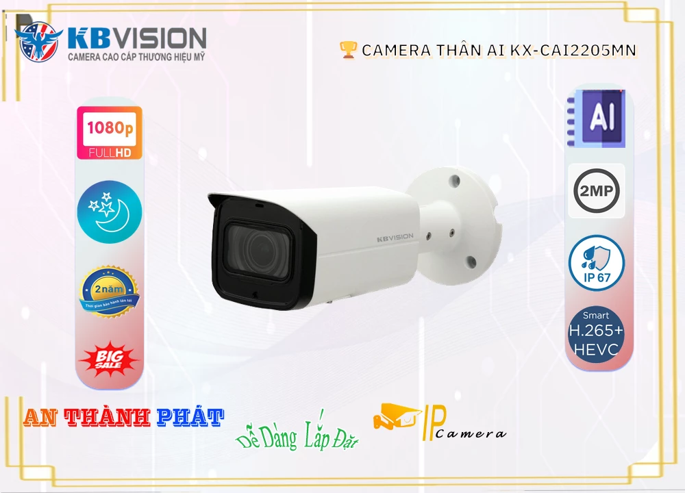 KX-CAi2205MN sắc nét KBvision KX-CAi2205MN sắc nét KBvision