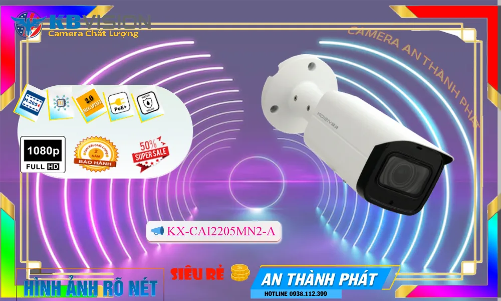 KX-CAi2205MN2-A sắc nét KBvision KX-CAi2205MN2-A sắc nét KBvision