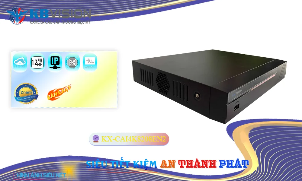 KX-CAi4K8208EN2 sắc nét KBvision