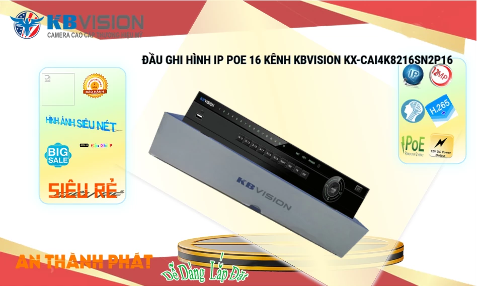 KX-CAi4K8216SN2P16 sắc nét KBvision KX-CAi4K8216SN2P16 sắc nét KBvision