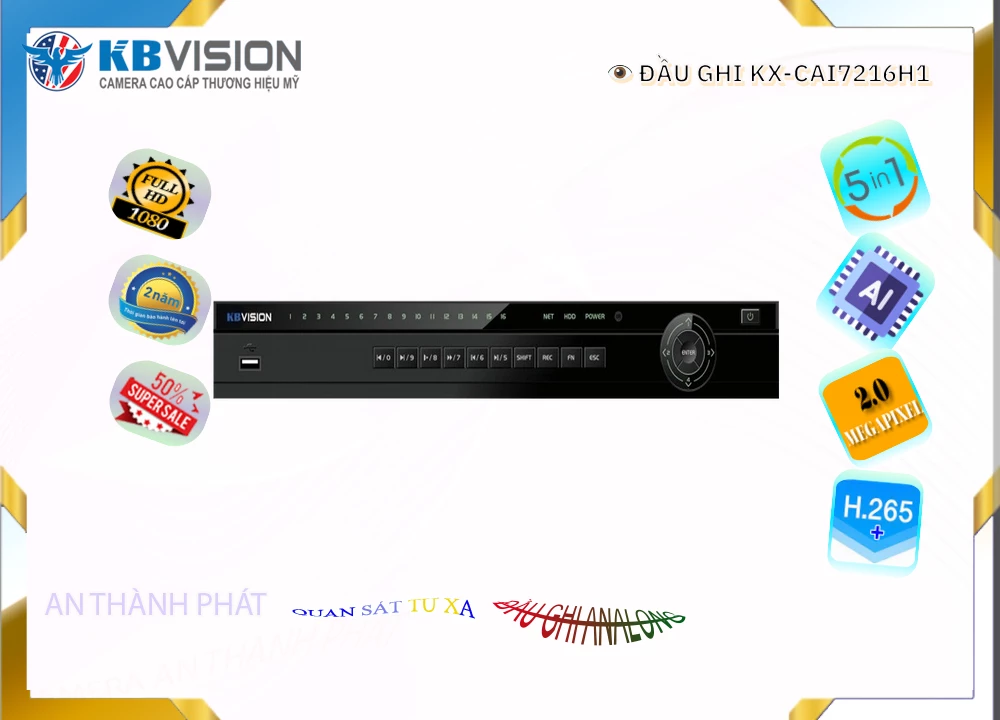 KX-CAi7216H1 sắc nét KBvision KX-CAi7216H1 sắc nét KBvision