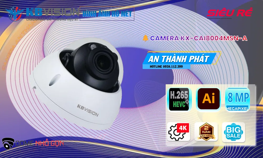 KX-CAi8004MSN-A sắc nét KBvision