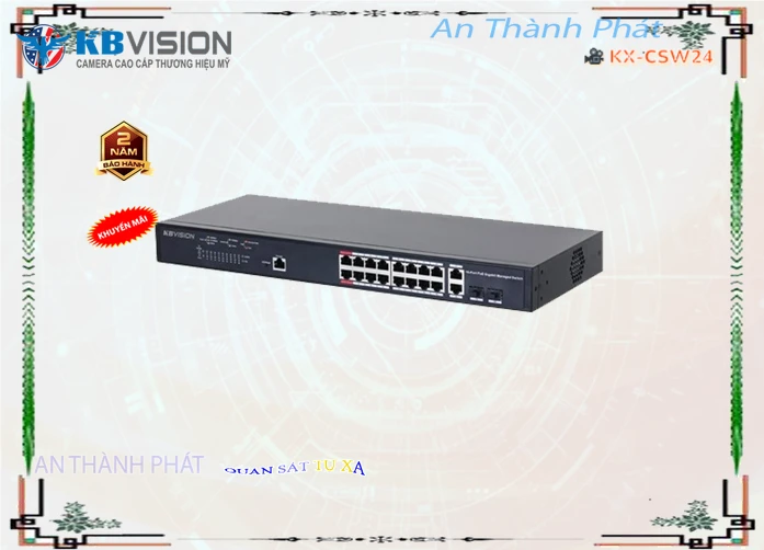 Switch Thiết bị nối mạng KX-CSW24 KBvision Switch Thiết bị nối mạng KX-CSW24 KBvision