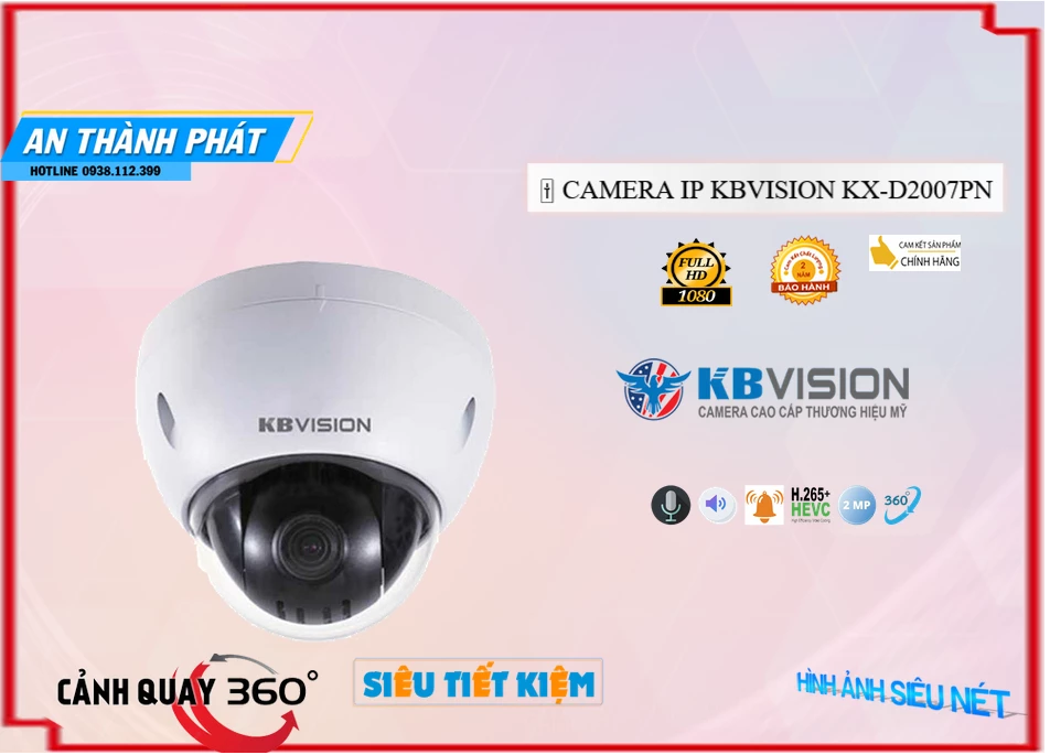 KX-D2007PN Camera An Ninh Sắt Nét