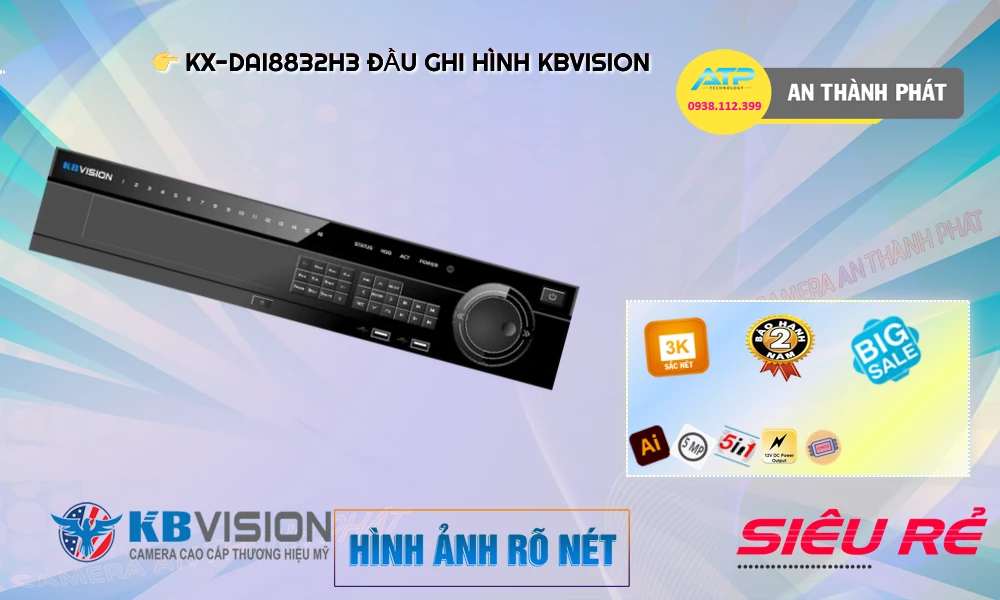 KX-DAi8832H3 sắc nét KBvision