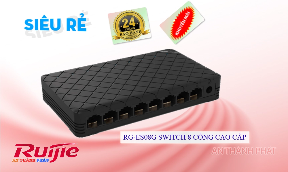 RG-ES08G Hãng Ruijie  Bộ chia tín hiệu Switch