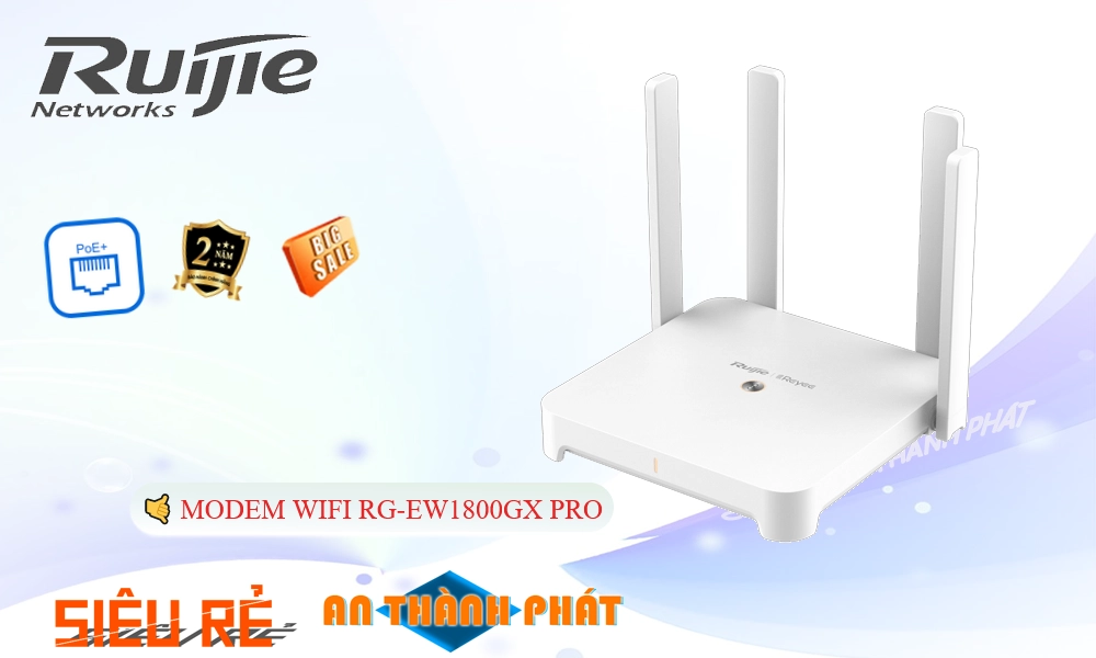 RG-EW1800GX PRO  Modum Mạng  Hãng Ruijie
