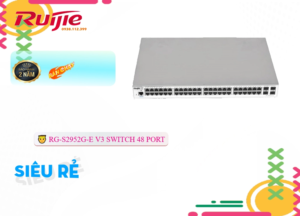 Bộ chia mạng RG-S2952G-E V3,thông số RG-S2952G-EV3,RG S2952G EV3,chức năng RG-S2952G-EV3,RG-S2952G-EV3 Công Nghệ Mới,RG-S2952G-EV3 mới,Bán giá rẻ RG-S2952G-EV3,Giá RG-S2952G-EV3,phân phối RG-S2952G-EV3,RG-S2952G-EV3 Bán Giá Rẻ,RG-S2952G-EV3 Giá rẻ,RG-S2952G-EV3 Giá Thấp Nhất,Giá Bán RG-S2952G-EV3,Nơi bán RG-S2952G-EV3