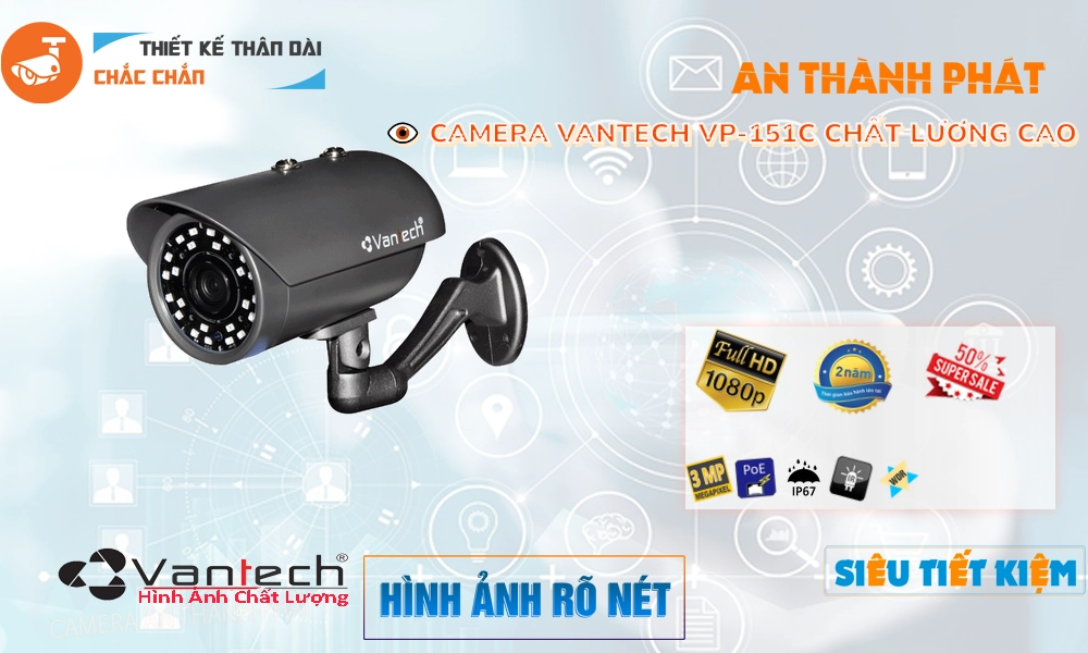 VP-151C Camera Công Nghệ POE VanTech VP-151C Camera Công Nghệ POE VanTech