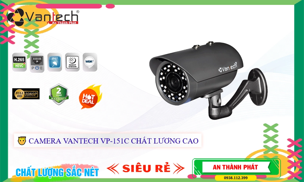 VP-151C Camera Công Nghệ POE VanTech VP-151C Camera Công Nghệ POE VanTech