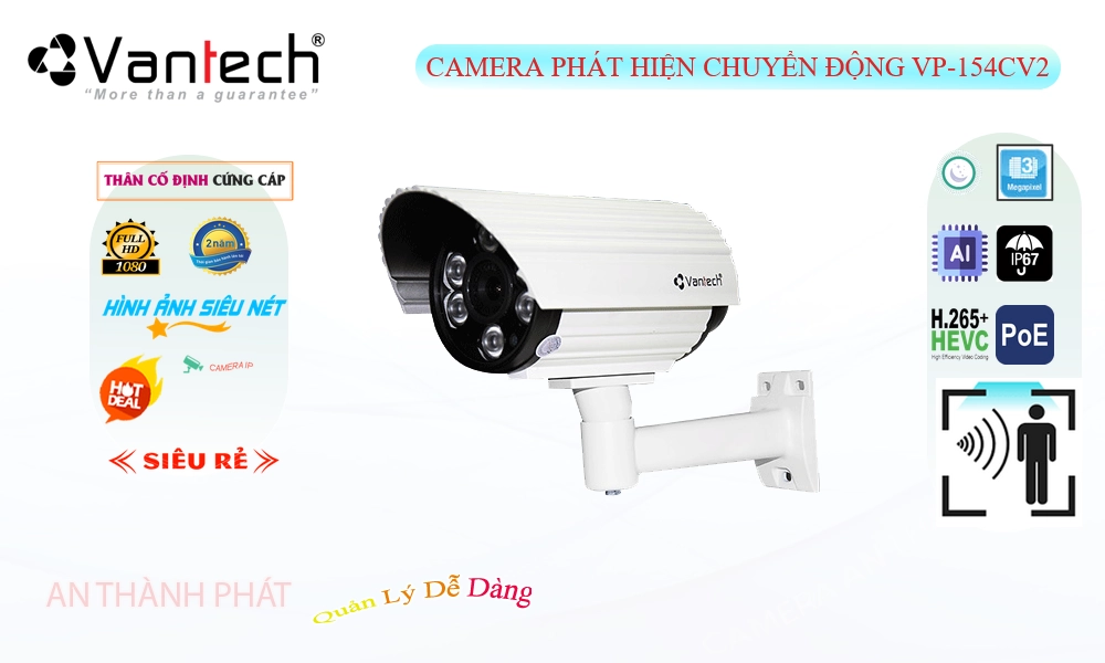 VP-154CV2 Camera Cấp Nguồ Qua Dây Mạng VanTech VP-154CV2 Camera Cấp Nguồ Qua Dây Mạng VanTech