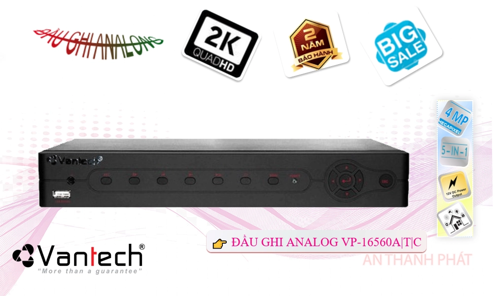 Đầu Thu VanTech VP-16560A|T|C Đầu Thu VanTech VP-16560A|T|C