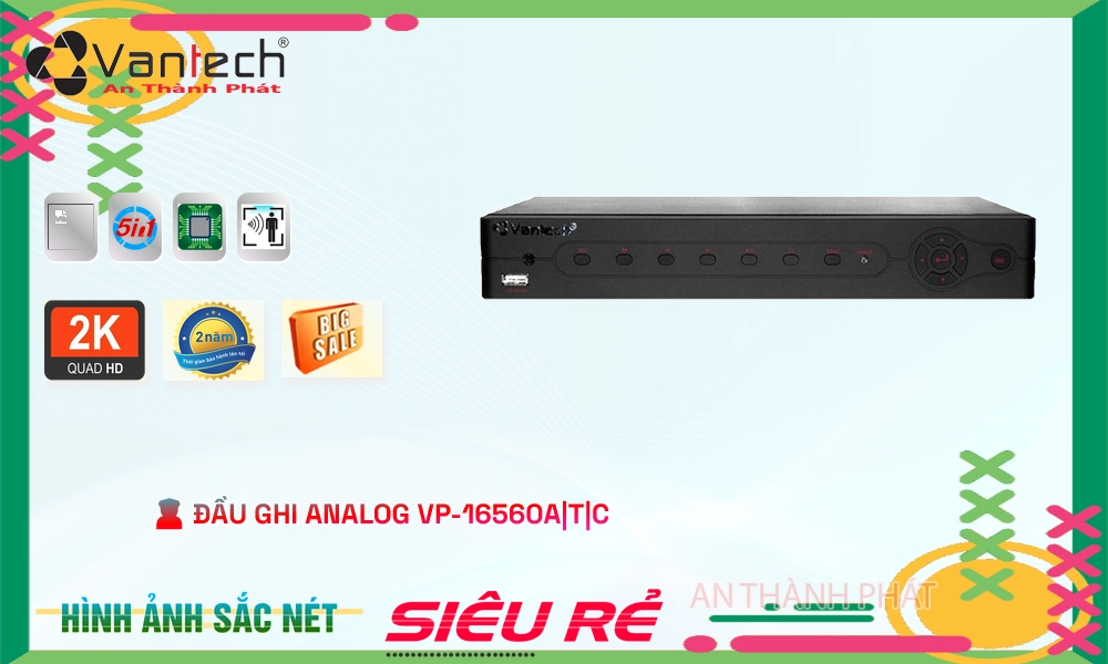 Đầu Thu VanTech VP-16560A|T|C Đầu Thu VanTech VP-16560A|T|C