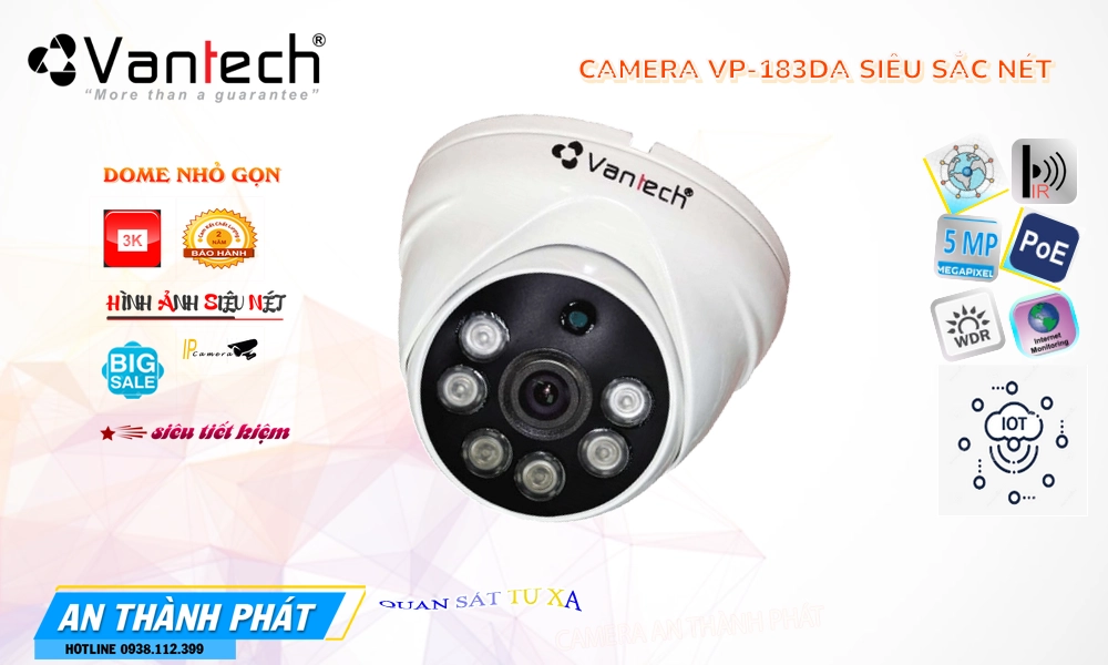 VP-183DA Camera Cấp Nguồ Qua Dây Mạng VanTech VP-183DA Camera Cấp Nguồ Qua Dây Mạng VanTech