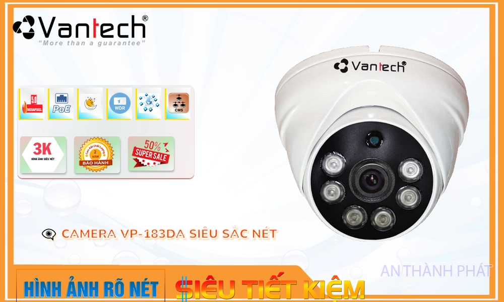 VP-183DA Camera Cấp Nguồ Qua Dây Mạng VanTech VP-183DA Camera Cấp Nguồ Qua Dây Mạng VanTech