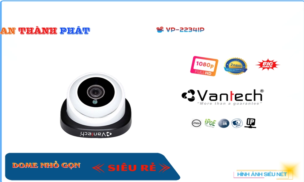Camera VanTech VP-2234IP Tiết Kiệm Camera VanTech VP-2234IP Tiết Kiệm