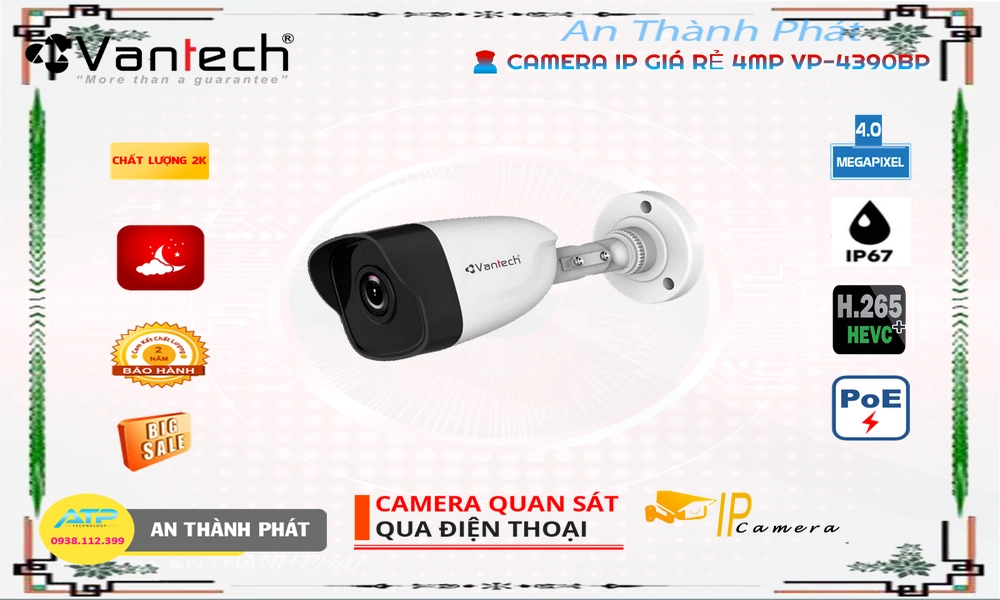 VP-4390BP Camera VanTech Công Nghệ Mới VP-4390BP Camera VanTech Công Nghệ Mới
