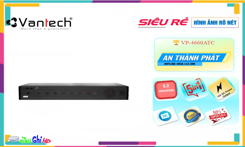 VP-4660ATC Đầu ghi Camera VanTech Giá tốt VP-4660ATC Đầu ghi Camera VanTech Giá tốt