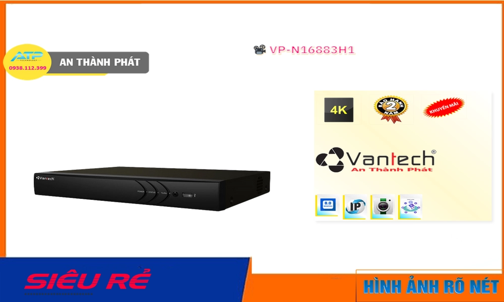 VP-N16883H1 Đầu Thu VanTech VP-N16883H1 Đầu Thu VanTech