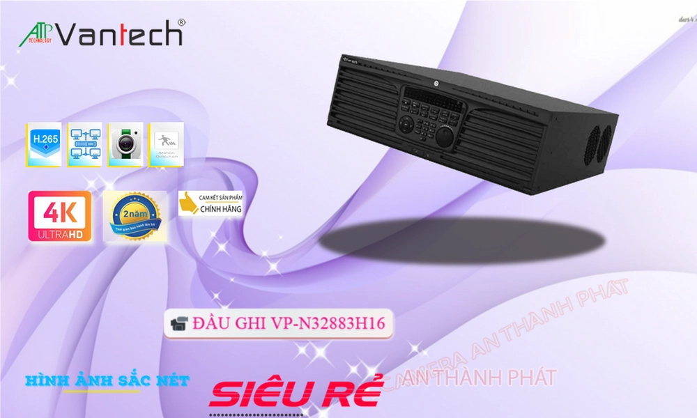 VP-N32883H16 Đầu ghi Camera VanTech Công Nghệ Mới
