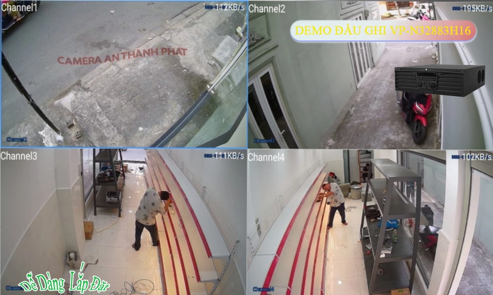 VP-N32883H16 Đầu ghi Camera VanTech Công Nghệ Mới