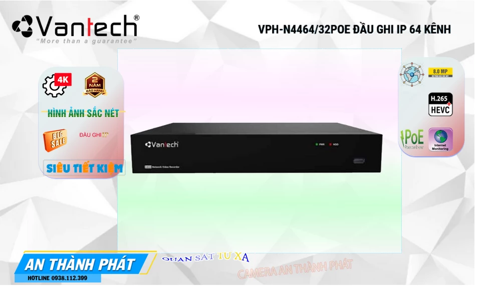 VPH-N4464/32PoE sắc nét VanTech VPH-N4464/32PoE sắc nét VanTech