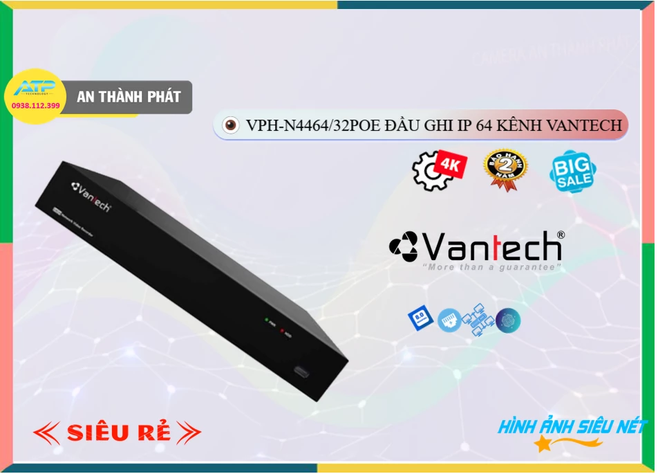 VPH-N4464/32PoE sắc nét VanTech VPH-N4464/32PoE sắc nét VanTech