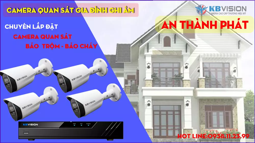 Lắp camera quan sát gia đình có ghi âm