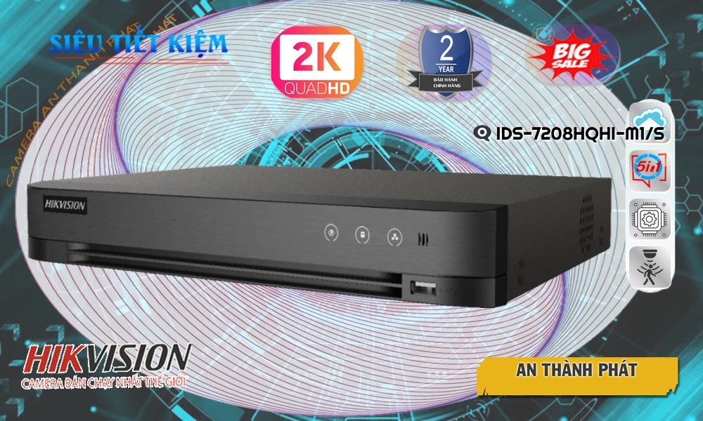 iDS-7208HQHI-M1/S sắc nét Hikvision iDS-7208HQHI-M1/S sắc nét Hikvision