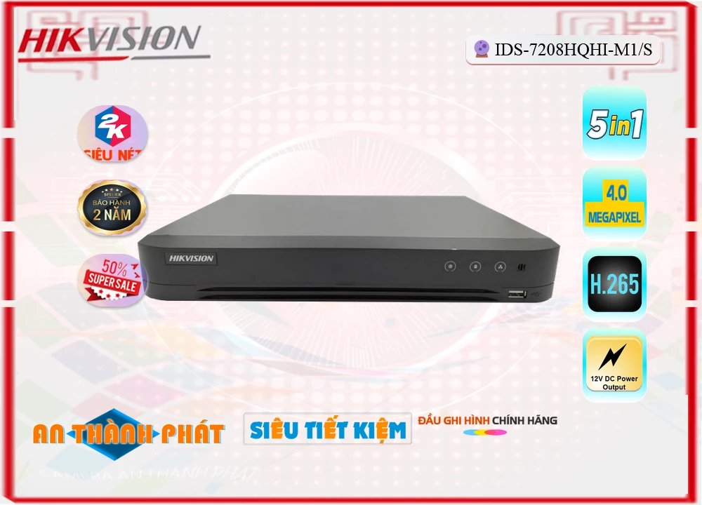 iDS-7208HQHI-M1/S sắc nét Hikvision iDS-7208HQHI-M1/S sắc nét Hikvision