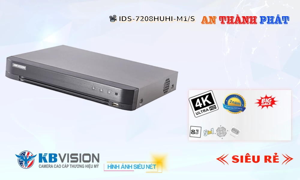 iDS-7208HUHI-M1/S sắc nét Hikvision iDS-7208HUHI-M1/S sắc nét Hikvision