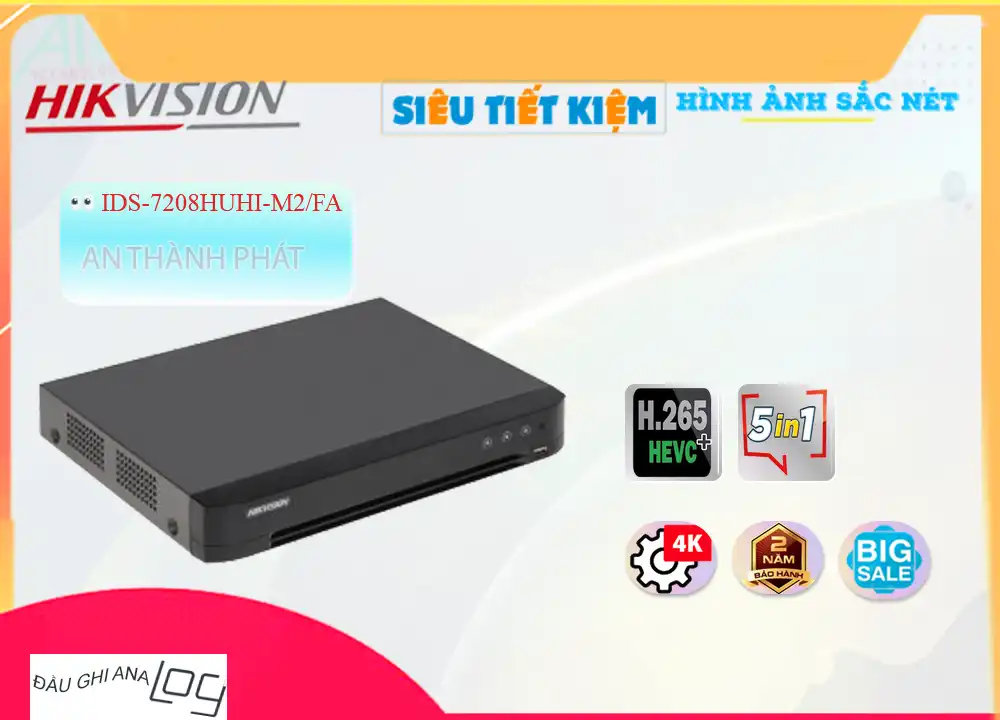 iDS-7208HUHI-M2/FA sắc nét Hikvision iDS-7208HUHI-M2/FA sắc nét Hikvision