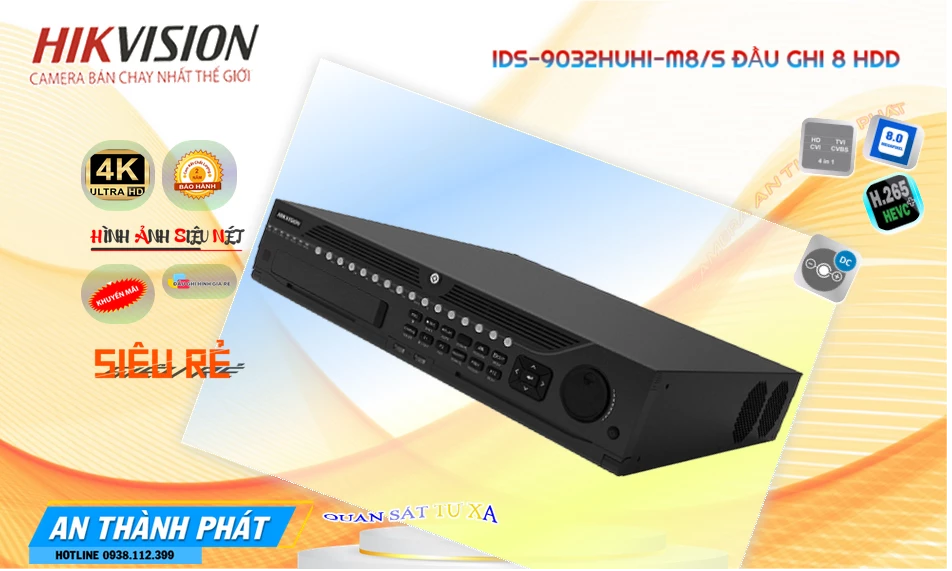 ➠  iDS-9032HUHI-M8/S sắc nét Hikvision